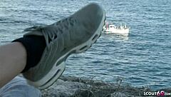 German Young Couple Fucks Outdoor on Mallorca Holiday