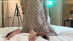 Rapper fucks blonde transsexual in raw action