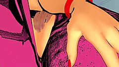 to quench her pussy thirst she fucks her nephew with creampie in pov