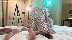 Rapper fucks blonde transsexual in raw action