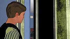 to quench her pussy thirst she fucks her nephew with creampie in pov