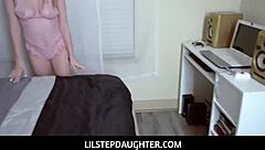 Tiny Blonde Stepdaughter Carolina Sweets Gets Fucked By Stepdaddy Pov!