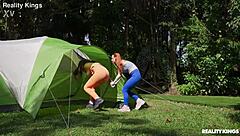 sexy camping trip with cheating and threesome