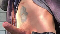 Monster cock hard from distant watchers masturbating