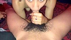 Princess yaya sucks big black cock with curly hair and pretty face