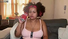 Chubby Girl Drinking Coke Burping and Farting