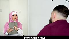 Arab hijab student paulina ruiz teases her big cock teacher at home