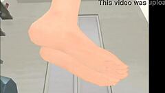 Mmd misadventures in the bathroom with fetish elements