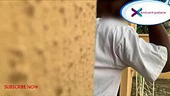 Ebony Babe Bent Over Gets Pounded Squirting Pussy