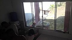 Cuckold washes dishes, wife fucks black