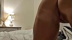 Amateur wife's wet pussy creamed in doggy style. She rides girthy cock to creampie.