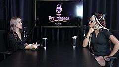 YOUNG AMATEUR DOMINATES WITH SHAVED LOOK, RECORDS IN UNUSUAL PLACES - NAOMI CAMPOS SHEER RED