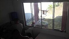 Cuckold washes dishes, wife fucks black