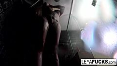 Leya falcon showers after dirty fuck