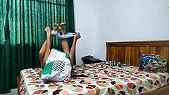 getting naked, i grope her beautiful tits and touch pussy in roleplay