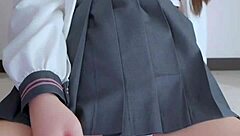 Your classmate who wears cute underwear is addicted to vibration