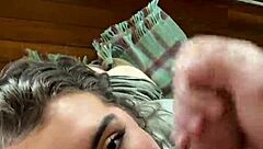 Hot Canadian Blonde Eden Ivy Gags On Cock In Pov Cumshot