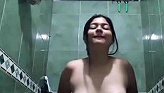 I Masturbate In The Bathroom With My Sister-In-Law, See Through Wife Big Ass