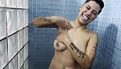 i'm in the shower with bisexual cristal ortega, all naked
