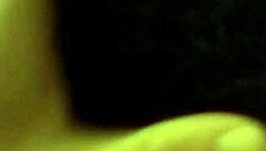 curly girl with glasses sucks in hidden camera view