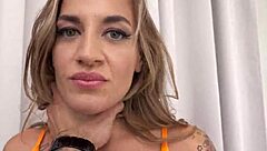 she screams in pleasure as taken hard in all holes at once in german car