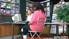 German mature mother at job interview gets seduced