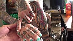 Homemade tattooed japanese amateur dreams of sex industry