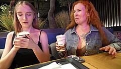 Cheating With Pretty Petite Blonde Neighbor. She Has Big Tits And Loves Doggy Spooning Riding.