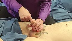 Stepmom pushes finger deeper into urethra in homemade BDSM