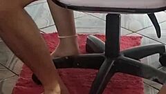 Watch the cute amateur couple as the naughty young girl plays with her boyfriend's cock