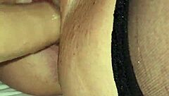 Wife enjoys big cock dildo