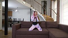 Young Girl Gets Assfucked and Deepthroats Huge Cock