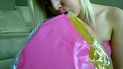 Sophie In Jeans Miniskirt Fingering Her Pussy With Two Fingers