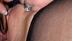 Wife enjoys big cock dildo