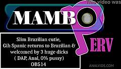 Gih Spanic feels intense pleasure in Brazilian DAP anal