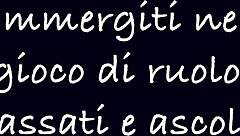 Mistress Dominates Slave in Italian Roleplay Ep1