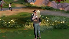 Military guy enjoys blowjob and sex in public park