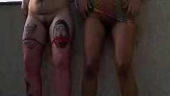 gushi e ski se pegam durante as fotos