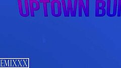 Hot yoga in the woods with uptown bunny