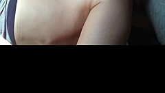 Mature woman impaling herself