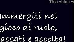 Mistress Dominates Slave in Italian Roleplay Ep1