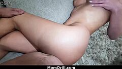 Alexa Payne gives blowjob and rides in cowgirl to release pent-up cum