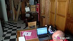 horny shy redhead teen 18+ teases during her long casting interview