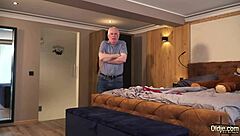 I see a horny coach fucking a young cheerleader with perfect body