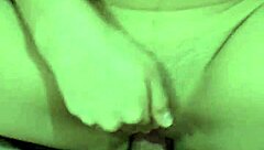 Amateur couple's intriguing homemade creampie in her tight vagina.