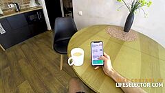 Shy roommate says, 'I want to take your cock all in now.'