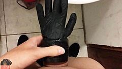 Skinny Amateur Uses Homemade Fleshlight For Solo Masturbation At Work