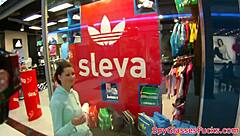 Eurobabe POV Fucked On Spycam In Public