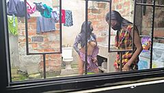 Latina housewives turn up the heat with steamy homemade porn after finishing their laundry chores