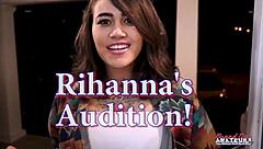 oh wow, this brunette cutie dildo fucks her pussy then deepthroats that hard cock